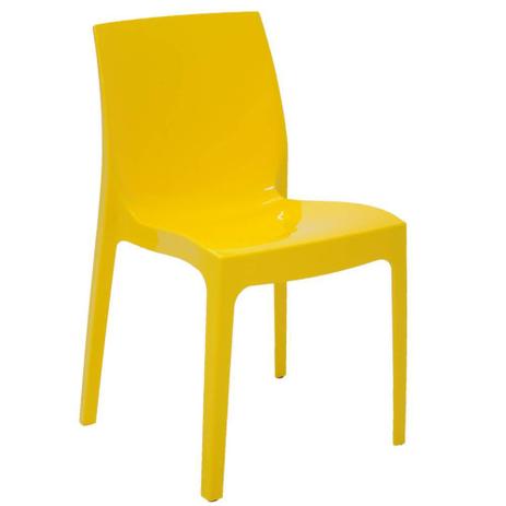 Cadeira Sem Braço Plastico Alice Amarela - Tramontina Menor preço em Cadeira Sem Braço Plastico Alice Amarela - Tramontina