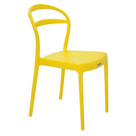 Cadeira sissi encosto vazado amarelo tramontina Menor preço em Cadeira sissi encosto vazado amarelo tramontina