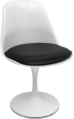 Menor preço em Cadeira Tulipa Saarinen Sem Braço Branco Ass Preto byartdesign