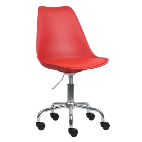 Cadeira Vermelha Charles Eames Dsw Soft Office Wood em PP - Moveis mgm é boa?