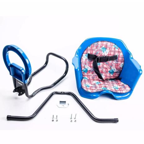 Cadeirinha Bicicleta Pojda Dianteira Luxo Azul - Pojda Menor preço em Cadeirinha Bicicleta Pojda Dianteira Luxo Azul - Pojda