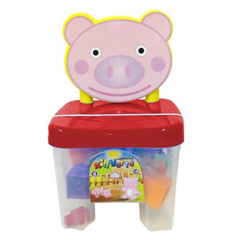 Cadeirinha Big Star Kidverte Blocos de Montar 682KPB - Vermelho Menor preço em Cadeirinha Big Star Kidverte Blocos de Montar 682KPB - Vermelho