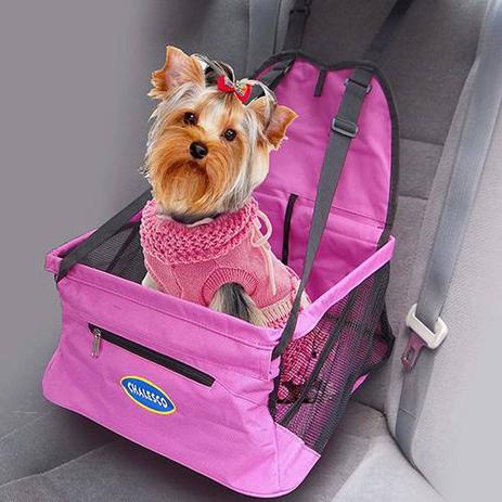 Cadeirinha de transporte para cachorro e gato Assento para Banco de Carro Car Seat Chalesco Rosa Menor preço em Cadeirinha de transporte para cachorro e gato Assento para Banco de Carro Car Seat Chalesco Rosa