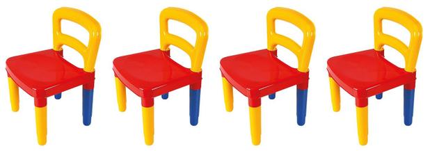 Cadeirinha Infantil Desmontável P/ Mesinha Didática - 04 Peças - Poliplac Menor preço em Cadeirinha Infantil Desmontável P/ Mesinha Didática - 04 Peças - Poliplac