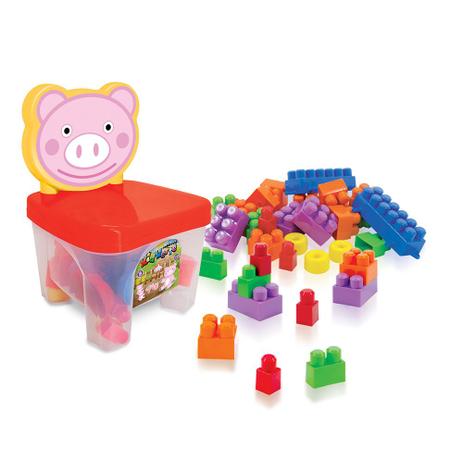 Cadeirinha KidVerte Pig Blocos Big Star Menor preço em Cadeirinha KidVerte Pig Blocos Big Star