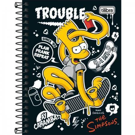 Caderneta Tilibra Espiral Capa Dura Simpsons 80 Folhas Menor preço em Caderneta Tilibra Espiral Capa Dura Simpsons 80 Folhas