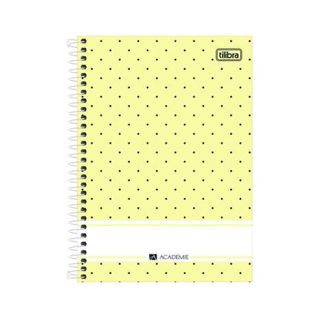 Caderno 1/4 Espiral Académie - Amarelo - 80 Folhas - Tilibra Menor preço em Caderno 1/4 Espiral Académie - Amarelo - 80 Folhas - Tilibra