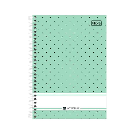 Caderno 1/4 Espiral Académie - Azul Tiffany - 80 Folhas - Tilibra Menor preço em Caderno 1/4 Espiral Académie - Azul Tiffany - 80 Folhas - Tilibra
