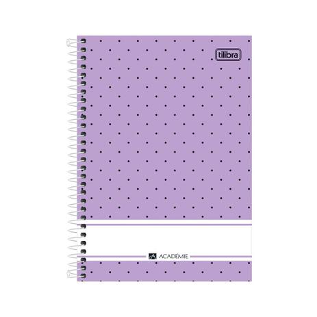Caderno 1/4 Espiral Académie - Roxa - 80 Folhas - Tilibra Menor preço em Caderno 1/4 Espiral Académie - Roxa - 80 Folhas - Tilibra