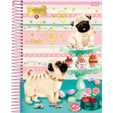 Caderno 1X1 Capa Dura 2019 Smoogies 96 Folhas - Foroni Menor preço em Caderno 1X1 Capa Dura 2019 Smoogies 96 Folhas - Foroni