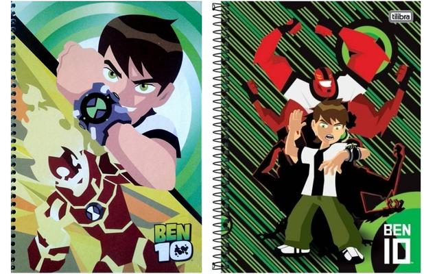 Caderno Ben 10 De 1 Matéria Kit 2 Cadernos Espiral Capa Dura - Tilibra Menor preço em Caderno Ben 10 De 1 Matéria Kit 2 Cadernos Espiral Capa Dura - Tilibra