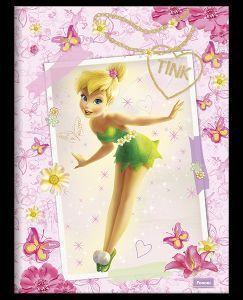 Caderno Brochura Pequeno Tinker Bell 96 Fls - Foroni Menor preço em Caderno Brochura Pequeno Tinker Bell 96 Fls - Foroni
