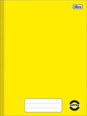 Caderno Brochura Universitário Capa Dura 80 Folhas Amarelo Pepper Tilibra Menor preço em Caderno Brochura Universitário Capa Dura 80 Folhas Amarelo Pepper Tilibra