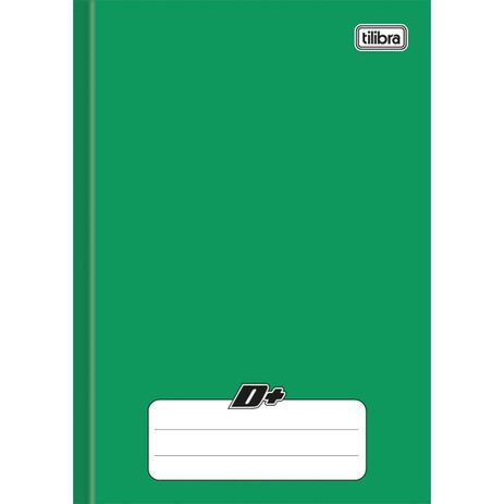 Menor preço em Caderno Brochurao Capa Dura D+ 96 Folhas Verde - Tilibra