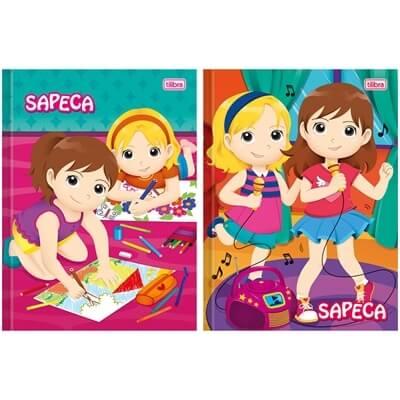 Caderno Capa Dura Costurado 1/4 Sapeca Feminino 96 Folhas Embalagem com 10 Unidades Tilibra Menor preço em Caderno Capa Dura Costurado 1/4 Sapeca Feminino 96 Folhas Embalagem com 10 Unidades Tilibra