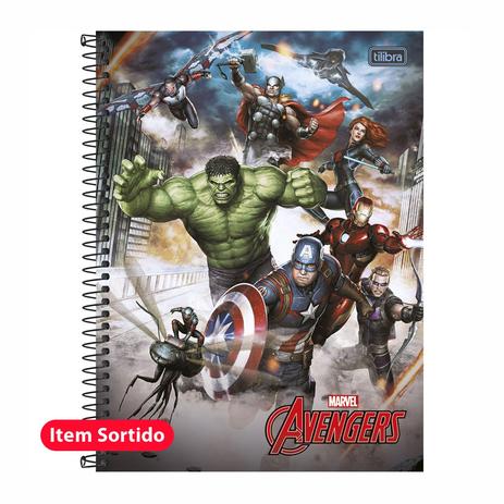 Caderno Capa Dura Univ. 1x1 96Fls Avengers Tilibra Menor preço em Caderno Capa Dura Univ. 1x1 96Fls Avengers Tilibra