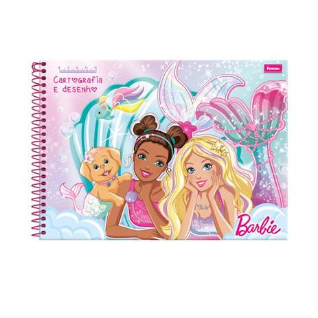 Caderno Cartografia Capa Dura Espiral Barbie Dreamtopia 96 Folhas - Foroni é boa?