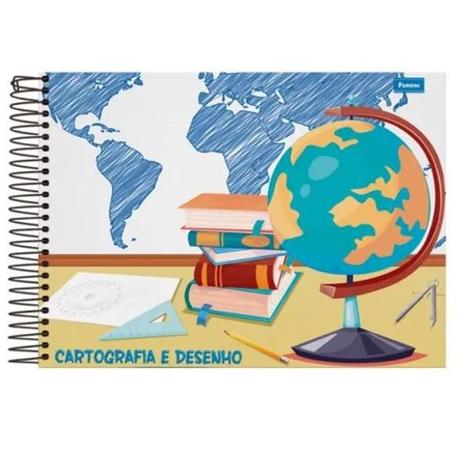 Caderno de Cartografia Capa Dura 48 Folhas Foroni Menor preço em Caderno de Cartografia Capa Dura 48 Folhas Foroni