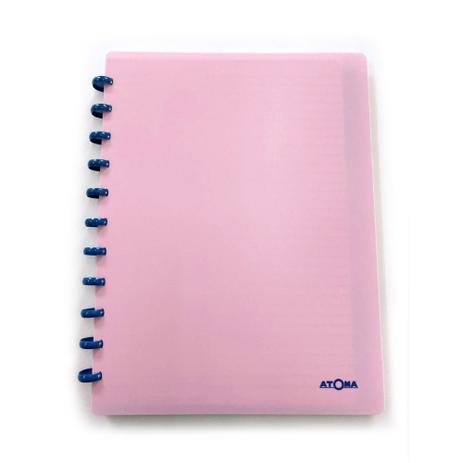 Caderno de Disco Inteligente Atoma Plus Rosa Pastel A4 UN PM -