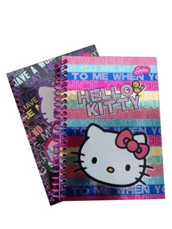 Caderno Espiral 1/4 96 Folhas Hello Kitty R.288802 Grafons Menor preço em Caderno Espiral 1/4 96 Folhas Hello Kitty R.288802 Grafons