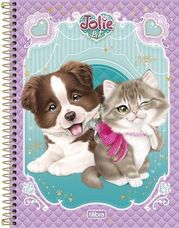 Caderno Espiral 10 Matérias Jolie Pet 200 Folhas Tilibra Mod 02 Menor preço em Caderno Espiral 10 Matérias Jolie Pet 200 Folhas Tilibra Mod 02