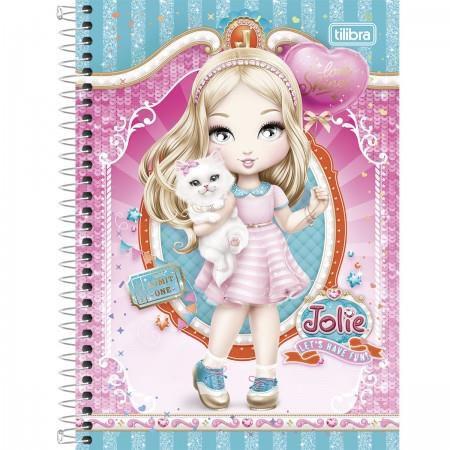 Caderno Espiral Capa Dura Pequeno Jolie 96fls - Tilibra Menor preço em Caderno Espiral Capa Dura Pequeno Jolie 96fls - Tilibra