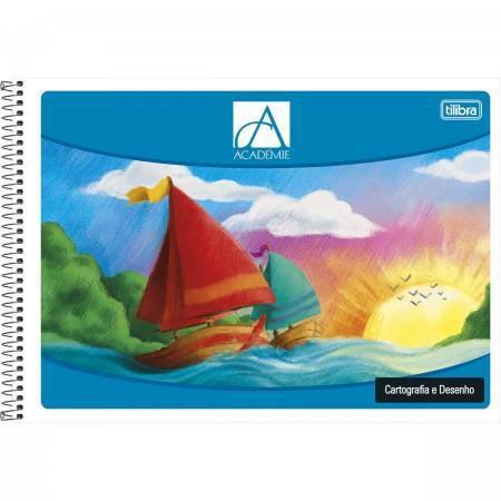 Caderno Espiral Capa Flexível Cartografia Com Seda Académie 48fls - Tilibra Menor preço em Caderno Espiral Capa Flexível Cartografia Com Seda Académie 48fls - Tilibra