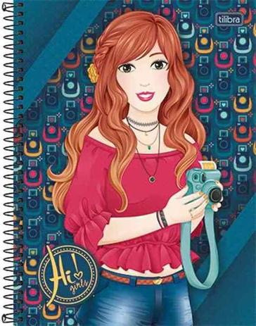 Caderno Espiral Pequeno Capa Dura 96 Folhas Hi Girls Tilibra Menor preço em Caderno Espiral Pequeno Capa Dura 96 Folhas Hi Girls Tilibra