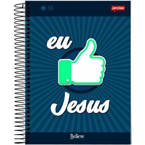 Caderno Espiral Univ Cd 1x1 96fls Believe Jandaia Menor preço em Caderno Espiral Univ Cd 1x1 96fls Believe Jandaia
