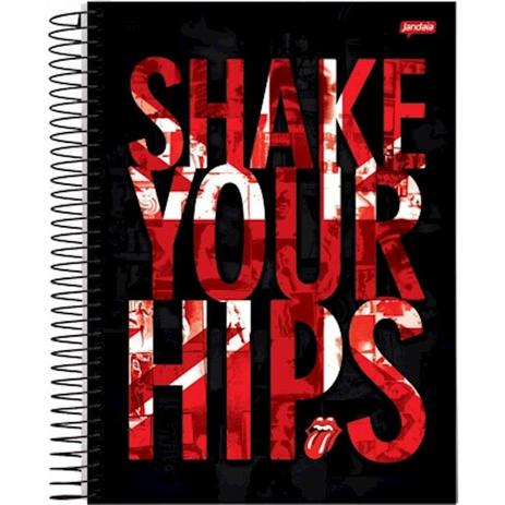 Caderno Espiral Univ Cd 1x1 96fls Rolling Stones Jandaia Menor preço em Caderno Espiral Univ Cd 1x1 96fls Rolling Stones Jandaia