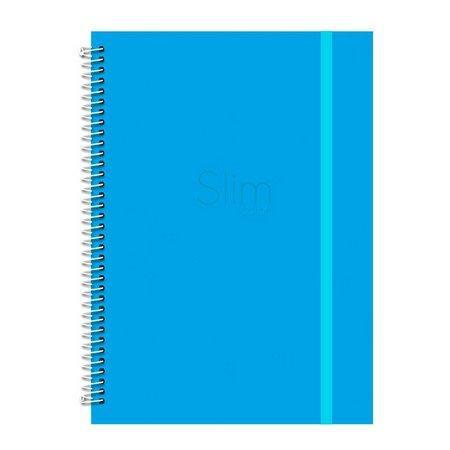 Caderno Espiral Universitário Slim Color Azul Romitec - Gpk brasil Menor preço em Caderno Espiral Universitário Slim Color Azul Romitec - Gpk brasil