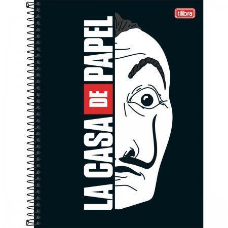 Caderno La Casa De Papel Espiral C D 01 matéria 80 Fls pct c/04 - Tilibra Menor preço em Caderno La Casa De Papel Espiral C D 01 matéria 80 Fls pct c/04 - Tilibra