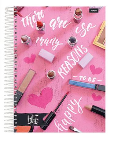 Caderno like it universitário feminino (1x1) 96 folhas - Foroni é boa?
