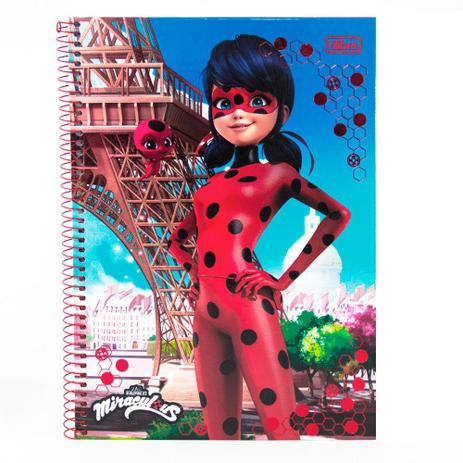 Caderno Miraculous Ladybug Torre 1 Materia - Tilibra Menor preço em Caderno Miraculous Ladybug Torre 1 Materia - Tilibra