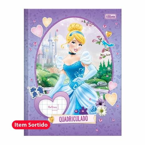 Caderno Quadriculado Brochura 1x1cm 40Fls Princesas Tilibra Menor preço em Caderno Quadriculado Brochura 1x1cm 40Fls Princesas Tilibra