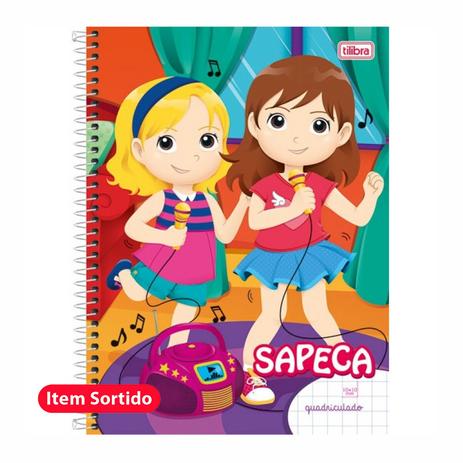 Caderno Quadriculado Univ. 1x1cm 96Fls Sapeca Feminino Tilibra Menor preço em Caderno Quadriculado Univ. 1x1cm 96Fls Sapeca Feminino Tilibra