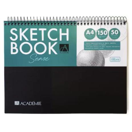 Caderno Sketchbook Desenho A4 50fls 150gr Academie Tilibra - 7891027153625 Menor preço em Caderno Sketchbook Desenho A4 50fls 150gr Academie Tilibra - 7891027153625