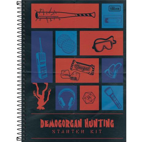 Caderno Stranger Things Vermelho 10 Mat. Tilibra - Caderno Escolar /  Universitário - Magazine Luiza