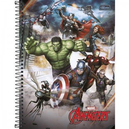 Caderno Tilibra Espiral Capa Dura 1 MATÉRIA Avengers Assemble - 96 Folhas Menor preço em Caderno Tilibra Espiral Capa Dura 1 MATÉRIA Avengers Assemble - 96 Folhas