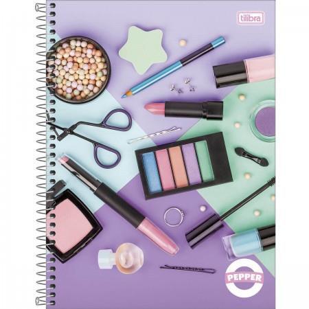 Caderno Tilibra Espiral Capa Dura Universitário 1 Matéria Pepper Feminino - 80 Folhas Menor preço em Caderno Tilibra Espiral Capa Dura Universitário 1 Matéria Pepper Feminino - 80 Folhas