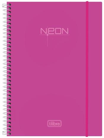 Caderno Univ. 1 Mat. Capa Plástica Espiral Neon Rosa Tilibra Menor preço em Caderno Univ. 1 Mat. Capa Plástica Espiral Neon Rosa Tilibra