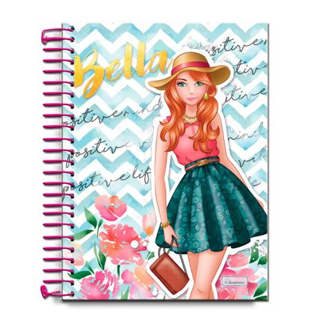 Caderno Univ 10mat Cadersil Bella Positive Menor preço em Caderno Univ 10mat Cadersil Bella Positive
