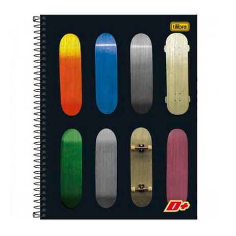 Caderno Univ 10Mat D+ Tilibra Skates Coloridos Menor preço em Caderno Univ 10Mat D+ Tilibra Skates Coloridos