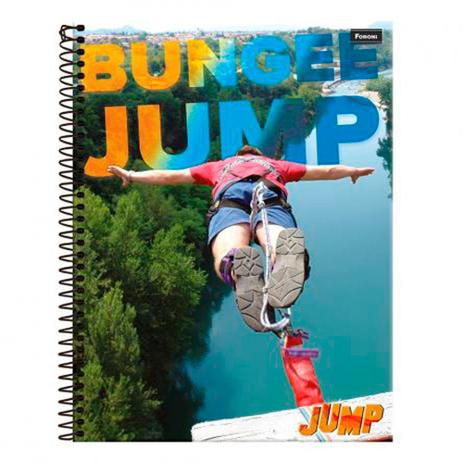 Caderno Univ 10mat Foroni Bungee Jump Menor preço em Caderno Univ 10mat Foroni Bungee Jump