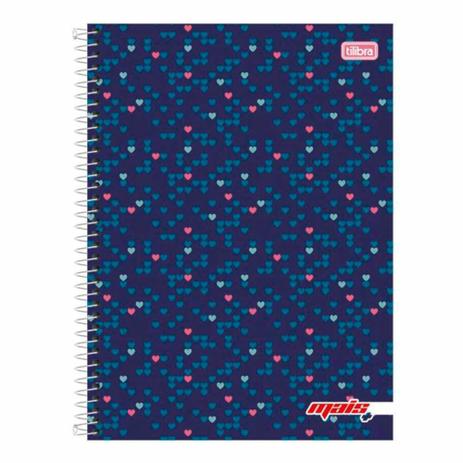 Caderno Univ 10Mat Mais Tilibra Estampa Corações Menor preço em Caderno Univ 10Mat Mais Tilibra Estampa Corações