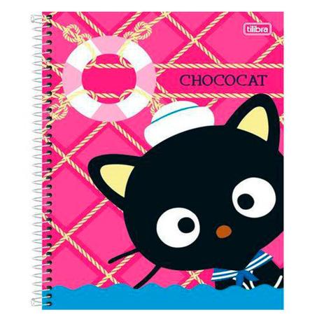 Caderno Univ 10mat Tilibra ChocoCat Marinheiro Menor preço em Caderno Univ 10mat Tilibra ChocoCat Marinheiro