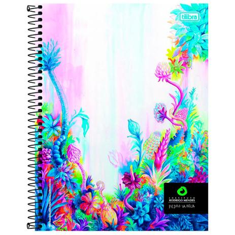 Caderno Univ 10mat Tilibra Rodrigo Mendes Flores Coloridas é boa?