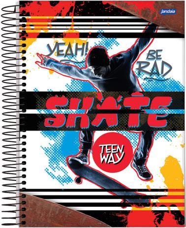 Caderno Universitário Capa Dura Jandaia 10 Matérias Teen Way 200fls é boa?