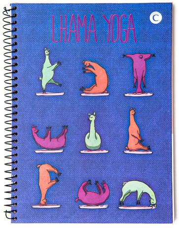 Caderno Universitário Lhama Yoga 20 x 28,0 cm 1 Matéria 80 Folhas Cicero é boa?