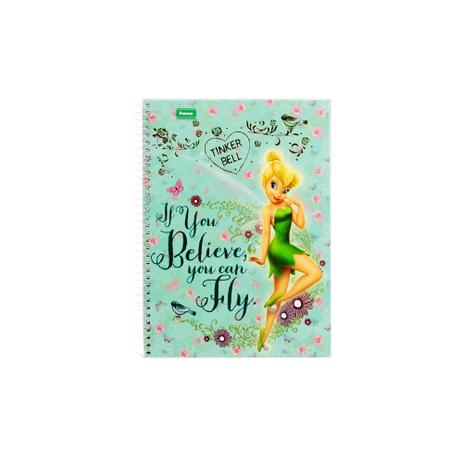 Caderno Universitário Tinker Bell 96fls Capa You Can Fly - Foroni é boa?